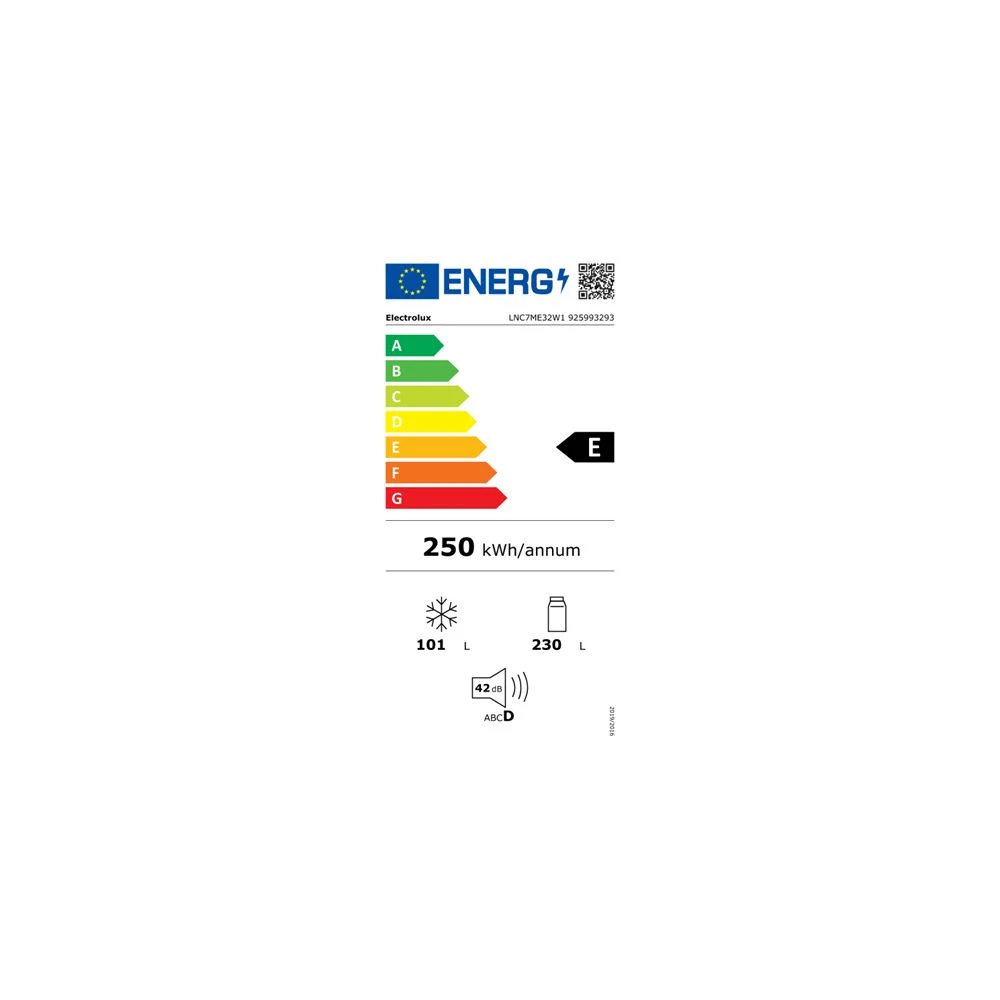 Electrolux LNC7ME32W1 - Fritstående Kølefryseskab 3 Electrolux LNC7ME32W1 - Fritstående Kølefryseskab - Billede 3