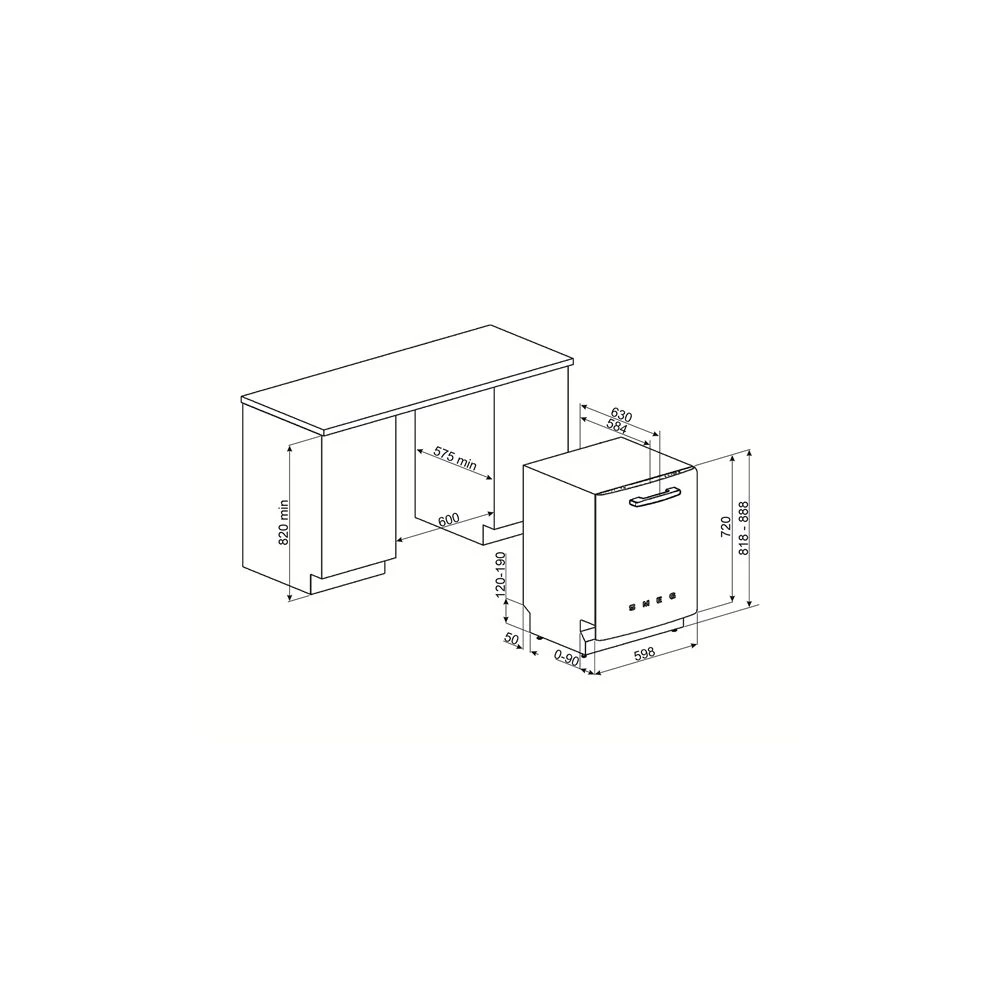 SMEG Danmark Smeg STFABRD3 - Opvaskemaskine Til Indbygning 5 SMEG Danmark Smeg STFABRD3 - Opvaskemaskine Til Indbygning - Billede 5