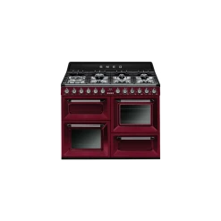 SMEG Danmark Smeg TR4110RW1 - Gaskomfur Victoria Rød