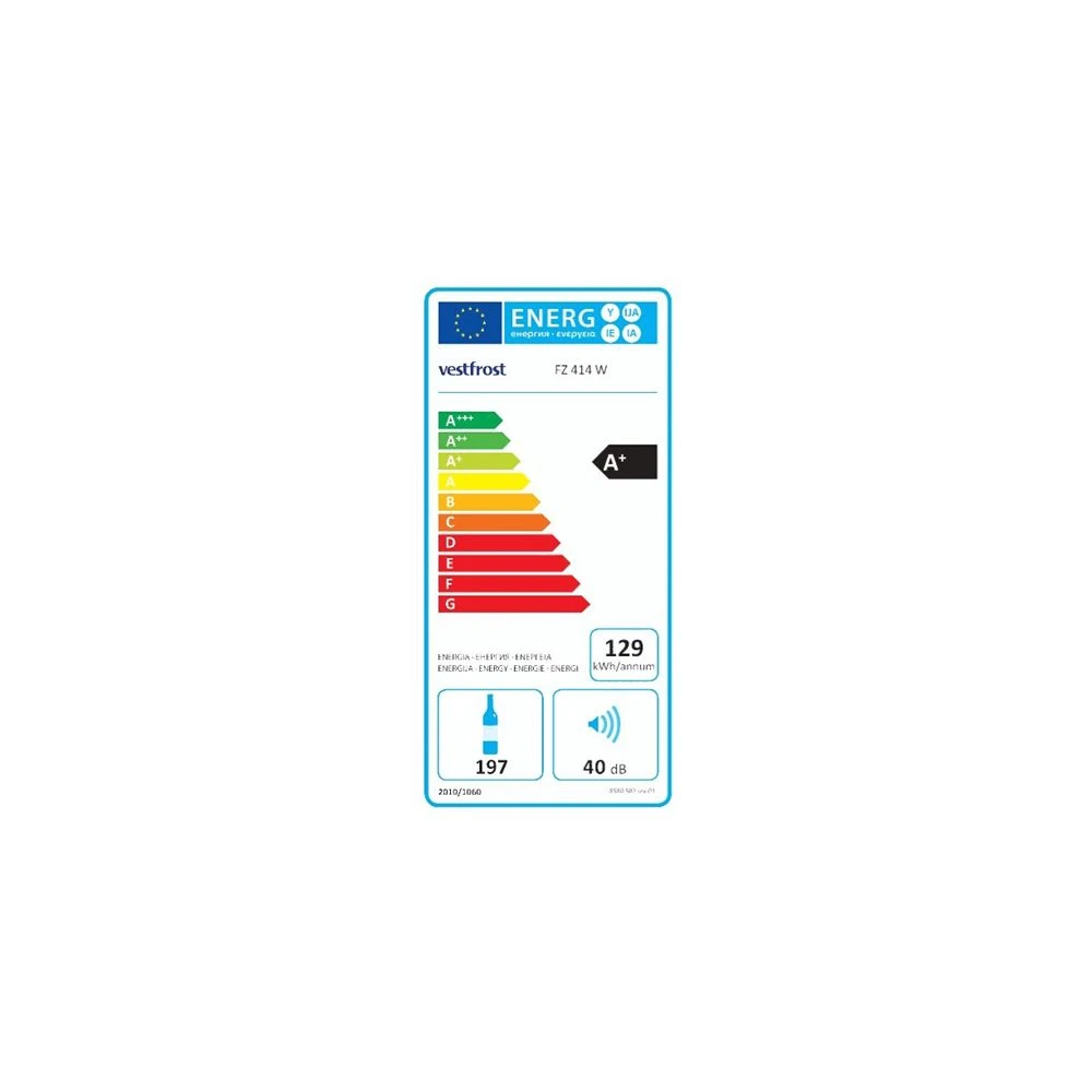 Vestfrost FZ 414 W - Vinkøleskab - Billede 2